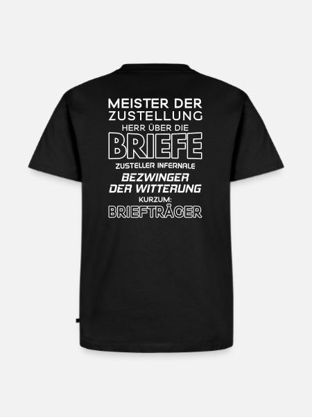 Briefträger/Briefträgerin/Postzusteller/Post - Männer Premium Bio T-Shirt - Schwarz