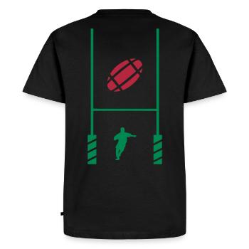 essai rugby 2 - Men's Premium Organic T-Shirt - black - Back - Nico (187cm)