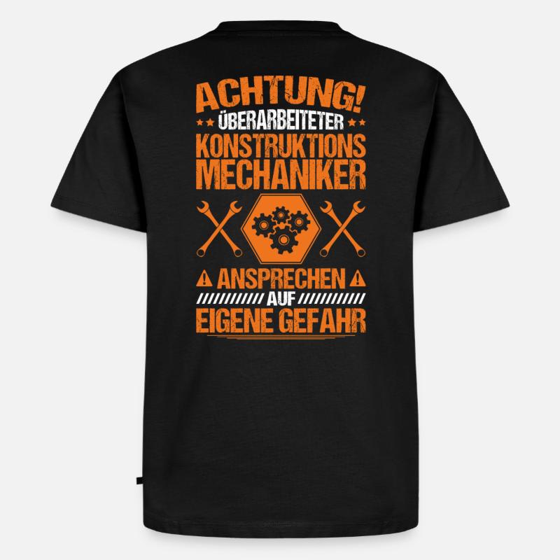 Konstruktionsmechaniker Überarbeitet Geschenk - Männer Premium Bio T-Shirt - Schwarz