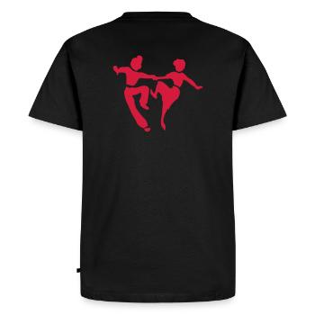 On y danse Rock&Roll rétro - T-shirt Premium bio Homme - noir - Dos - Nico (187cm)