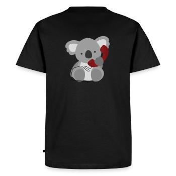 Koala Baby with Phone - Australia - Gift Idea - Men's Premium Organic T-Shirt - black - Back - Nico (187cm)