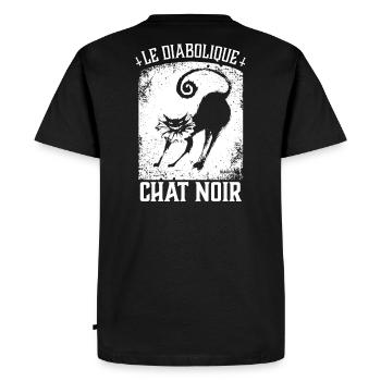Chat Noir - T-shirt Premium bio Homme - noir - Dos - Nico (187cm)