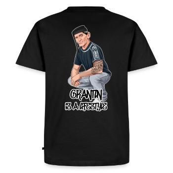 Rieser Grantler // Illustration - T-shirt Premium bio Homme - noir - Dos - Nico (187cm)