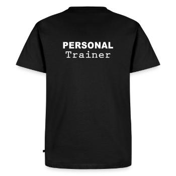 Personal Trainer - T-shirt Premium bio Homme - noir - Dos - Nico (187cm)