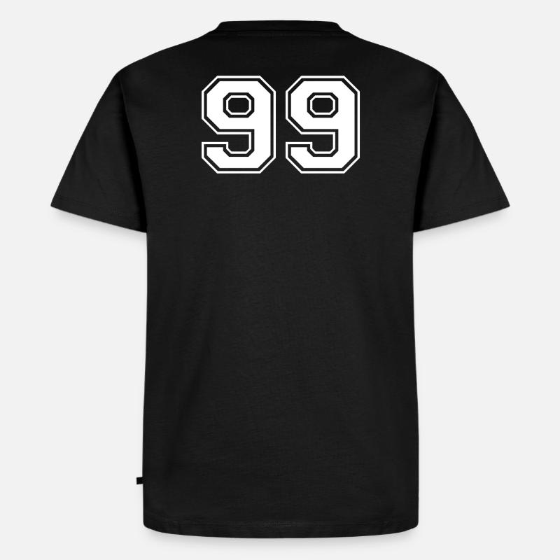 99 - Männer Premium Bio T-Shirt - Schwarz