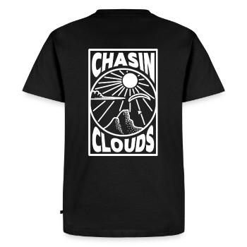 Chasin Clouds Parapente Vecteur - T-shirt Premium bio Homme - noir - Dos - Nico (187cm)