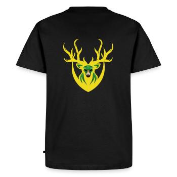 LDS Weikum - Men's Premium Organic T-Shirt - black - Back - Nico (187cm)