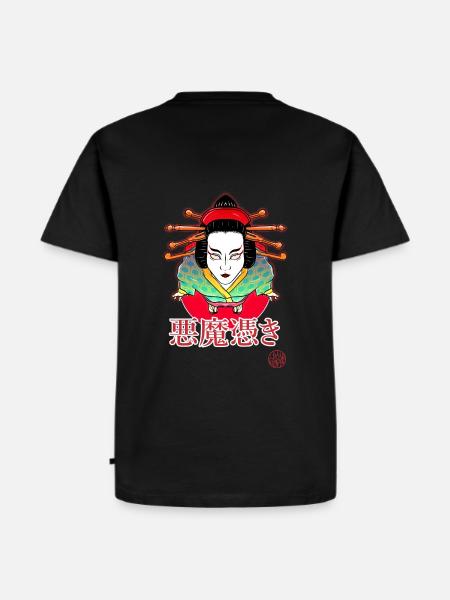 Akumatsuki strange things and geisha - Men's Premium Organic T-Shirt - black