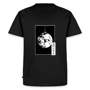 Yuki onna from Takigawa - Men's Premium Organic T-Shirt - black - Back - Nico (187cm)
