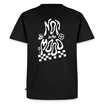 Pas dans l’ambiance Mood Design - T-shirt Premium bio Homme - noir - Dos - Nico (187cm)
