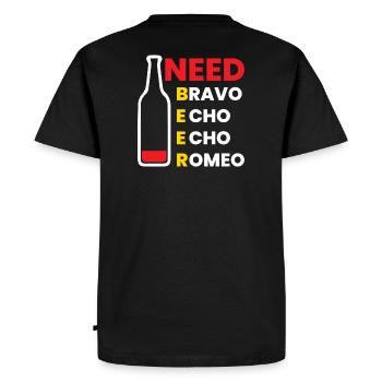 Conception de bouteille Lust For Life - T-shirt Premium bio Homme - noir - Dos - Nico (187cm)