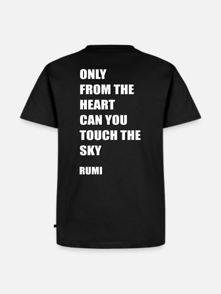 Heart and Sky - Men's Premium Organic T-Shirt - black