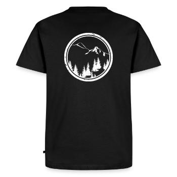 Mountains - Men's Premium Organic T-Shirt - black - Back - Nico (187cm)