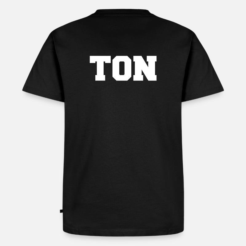 Ton - Männer Premium Bio T-Shirt - Schwarz