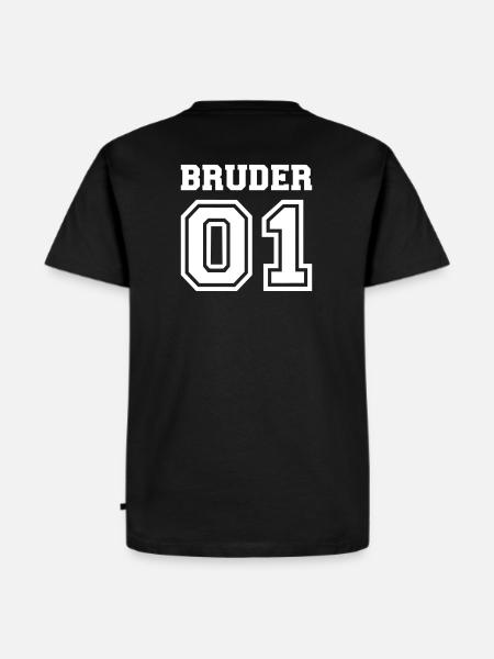 Bruder - Männer Premium Bio T-Shirt - Schwarz