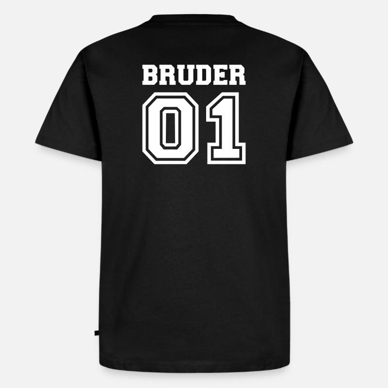 Bruder - Männer Premium Bio T-Shirt - Schwarz