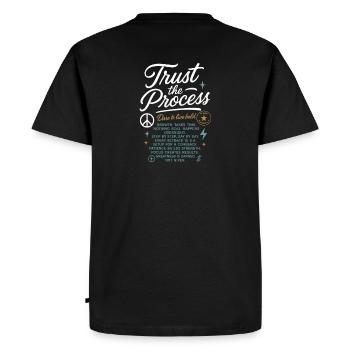 Trust_the_Process - T-shirt Premium bio Homme - noir - Dos - Nico (187cm)
