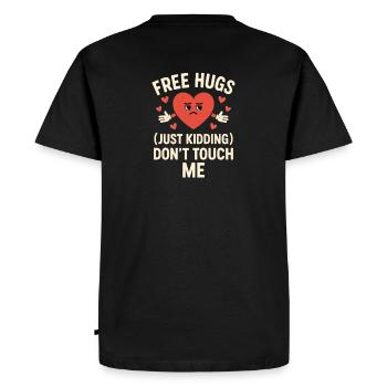 Ambiance anti-Valentine - T-shirt Premium bio Homme - noir - Dos - Nico (187cm)