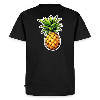 Ananas solo - T-shirt Premium bio Homme - noir - Dos - Nico (187cm)