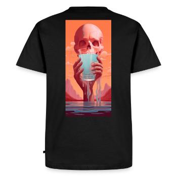 Stay Hydrated While You Suffer - Men's Premium Organic T-Shirt - black - Back - Nico (187cm)