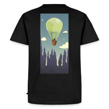 Ampoule ballon - T-shirt Premium bio Homme - noir - Dos - Nico (187cm)