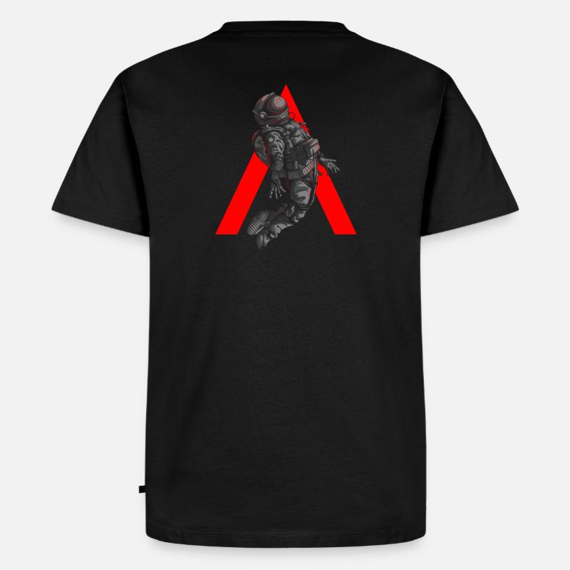 Astronaut | Spaceman | Superhero - Männer Premium Bio T-Shirt - Schwarz