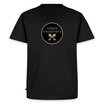 TEMPS ANONYMES - T-shirt Premium bio Homme - noir - Dos - Nico (187cm)