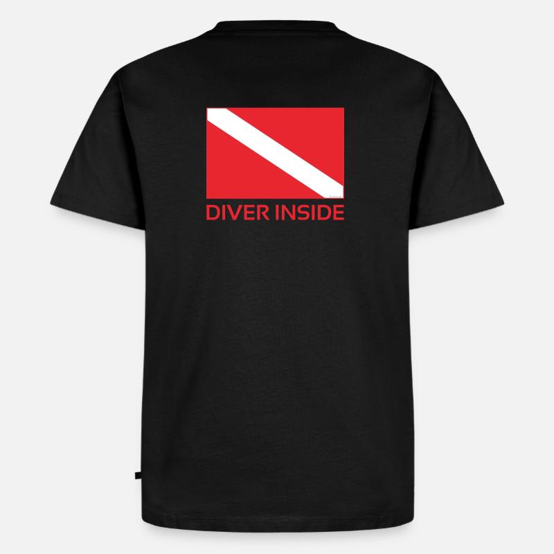 Innerhalb Scubadiver - Männer Premium Bio T-Shirt - Schwarz