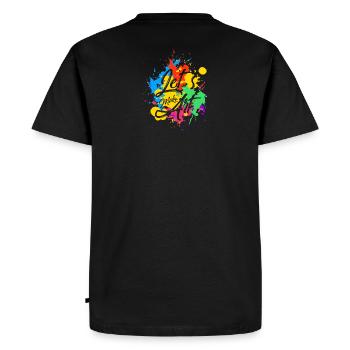 Artist abstract art artist gift - Men's Premium Organic T-Shirt - black - Back - Nico (187cm)