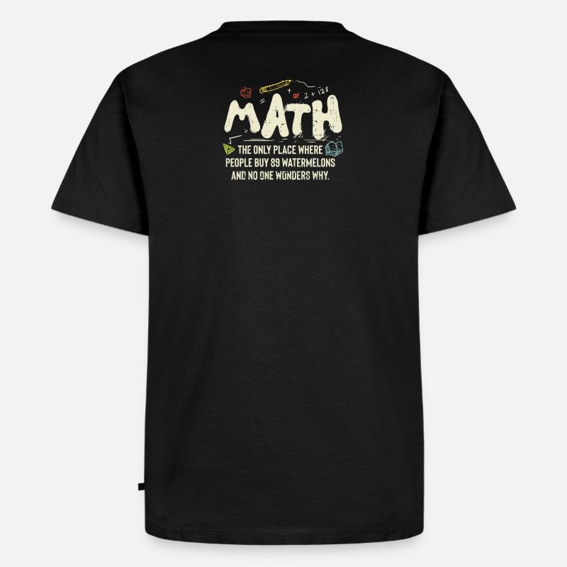 Mathematik - Männer Premium Bio T-Shirt - Schwarz