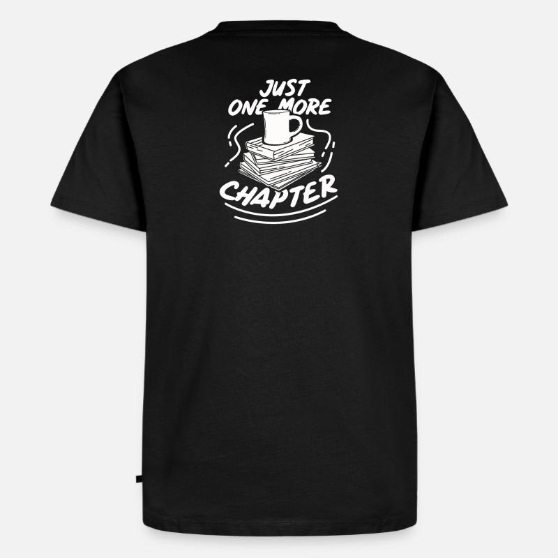 Bücher lesen Buch Geschenk Bücherregal - Männer Premium Bio T-Shirt - Schwarz