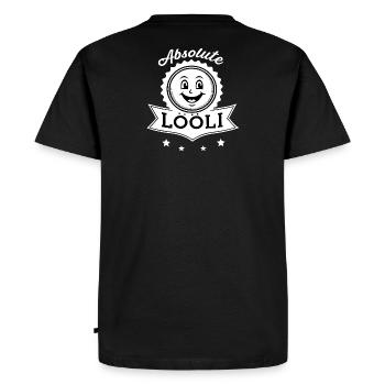 Absolute Lööli - Men's Premium Organic T-Shirt - black - Back - Nico (187cm)