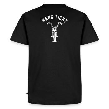 Accrocher serré cintre de singe de moto - T-shirt Premium bio Homme - noir - Dos - Nico (187cm)
