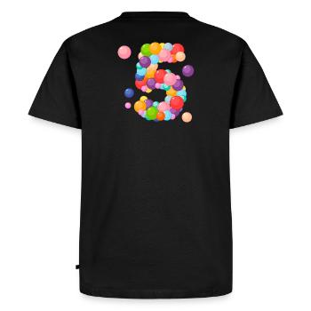 j'ai 5 ans, anniversaire 5 ans, 5 ans - T-shirt Premium bio Homme - noir - Dos - Nico (187cm)