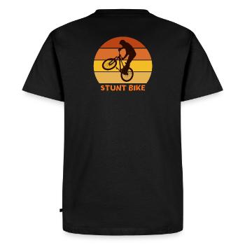 bike, faire du vélo, vélo cross - T-shirt Premium bio Homme - noir - Dos - Nico (187cm)