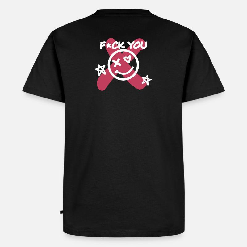 Fick dich! - Männer Premium Bio T-Shirt - Schwarz