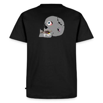 crâne - T-shirt Premium bio Homme - noir - Dos - Nico (187cm)