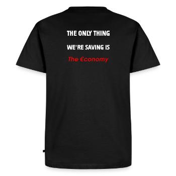 Sauver l’économie - T-shirt Premium bio Homme - noir - Dos - Nico (187cm)
