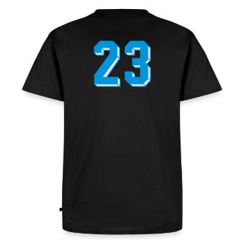 dreiundzwanzig - T-shirt Premium bio Homme - noir - Dos - Nico (187cm)