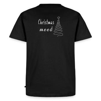 Ambiance de Noël – Sapin de Noël minimaliste - T-shirt Premium bio Homme - noir - Dos - Nico (187cm)