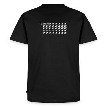 Individual case white - Men's Premium Organic T-Shirt - black - Back - Nico (187cm)