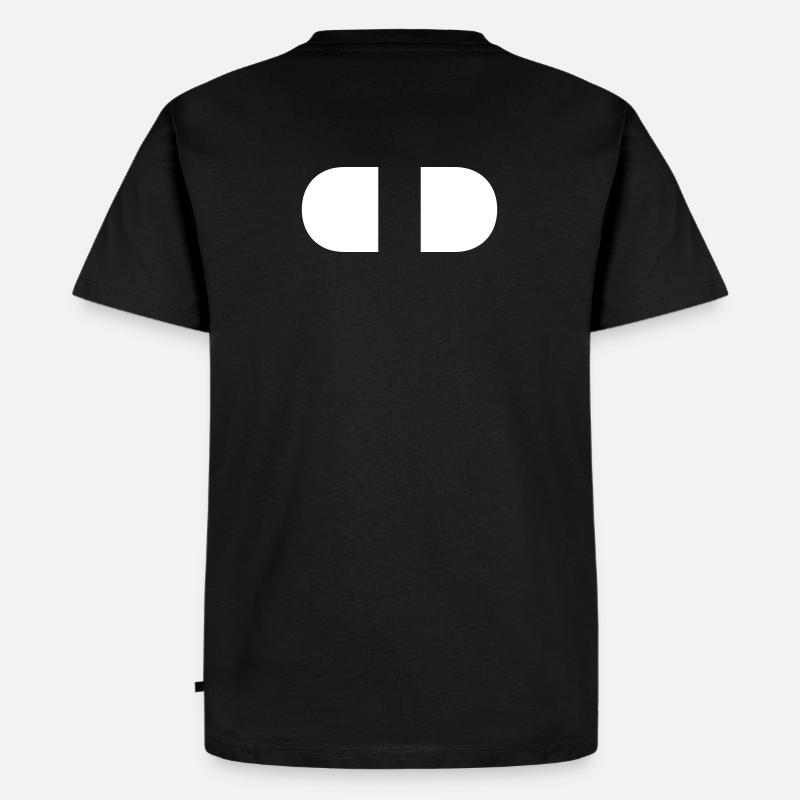 controller-split-weiss - Männer Premium Bio T-Shirt - Schwarz