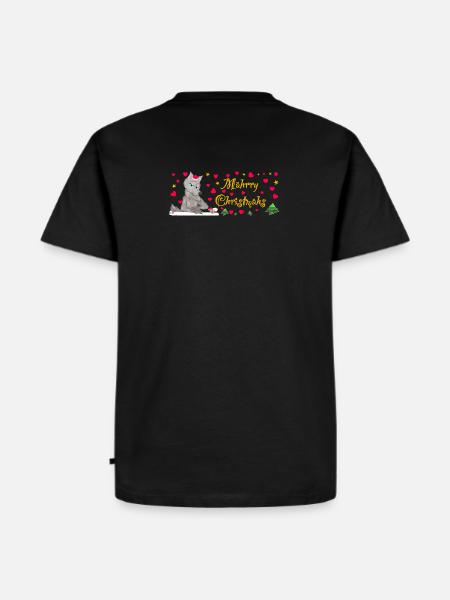 Iconic Wolf Christmas, MÄHrry Christmähs Stern - Men's Premium Organic T-Shirt - black
