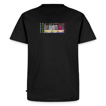 Erfurt, Krämerbrücke, point de repère Allemagne - T-shirt Premium bio Homme - noir - Dos - Nico (187cm)