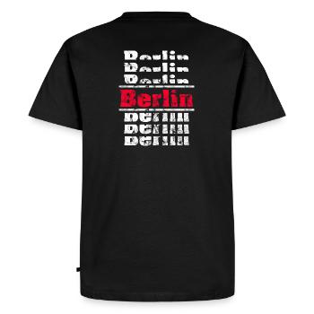 Berlin Retro Capital Design - T-shirt Premium bio Homme - noir - Dos - Nico (187cm)