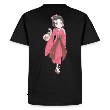 Mangas - T-shirt Premium bio Homme - noir - Dos - Nico (187cm)
