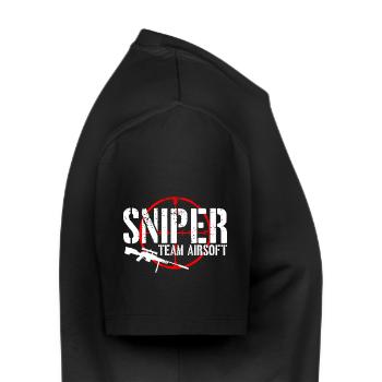 Sniper team airsoft - Men's Premium Organic T-Shirt - black - Right - Nico (187cm)