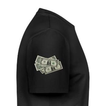 Banknotes Gift Idea - Men's Premium Organic T-Shirt - black - Right - Nico (187cm)