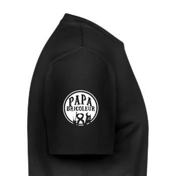 Papa bricoleur - T-shirt Premium bio Homme - noir - Droite - Nico (187cm)