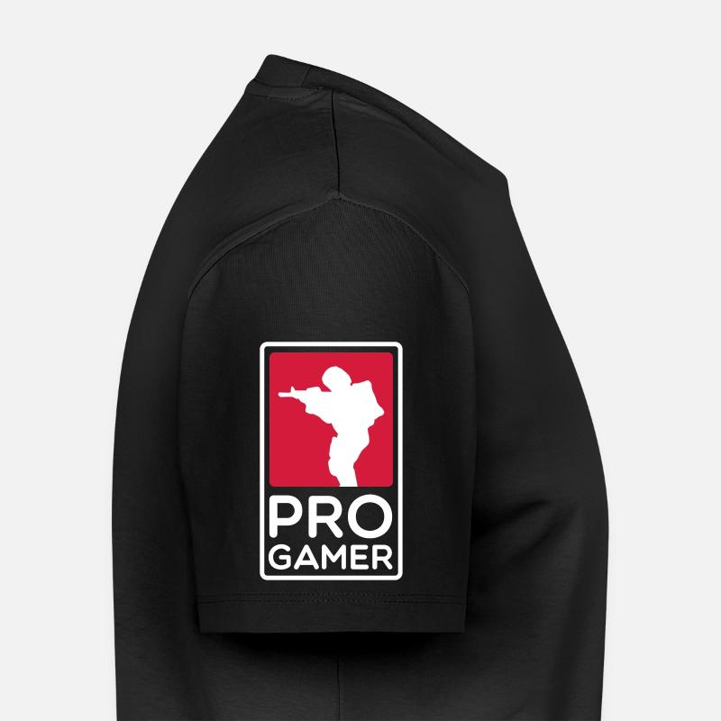 Progamer - Männer Premium Bio T-Shirt - Schwarz